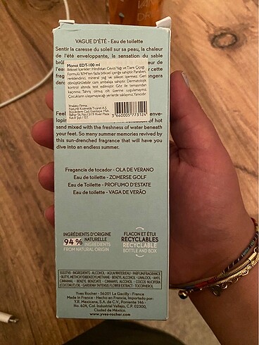 Beden Renk Yves rocher Monoi EDT 100 ml