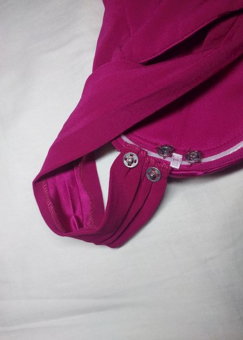 Parlak Mor 2 Fonksiyonlu Elbise - Görsel 8