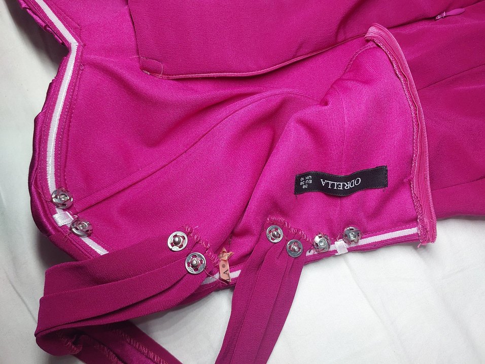 Parlak Mor 2 Fonksiyonlu Elbise - Görsel 5