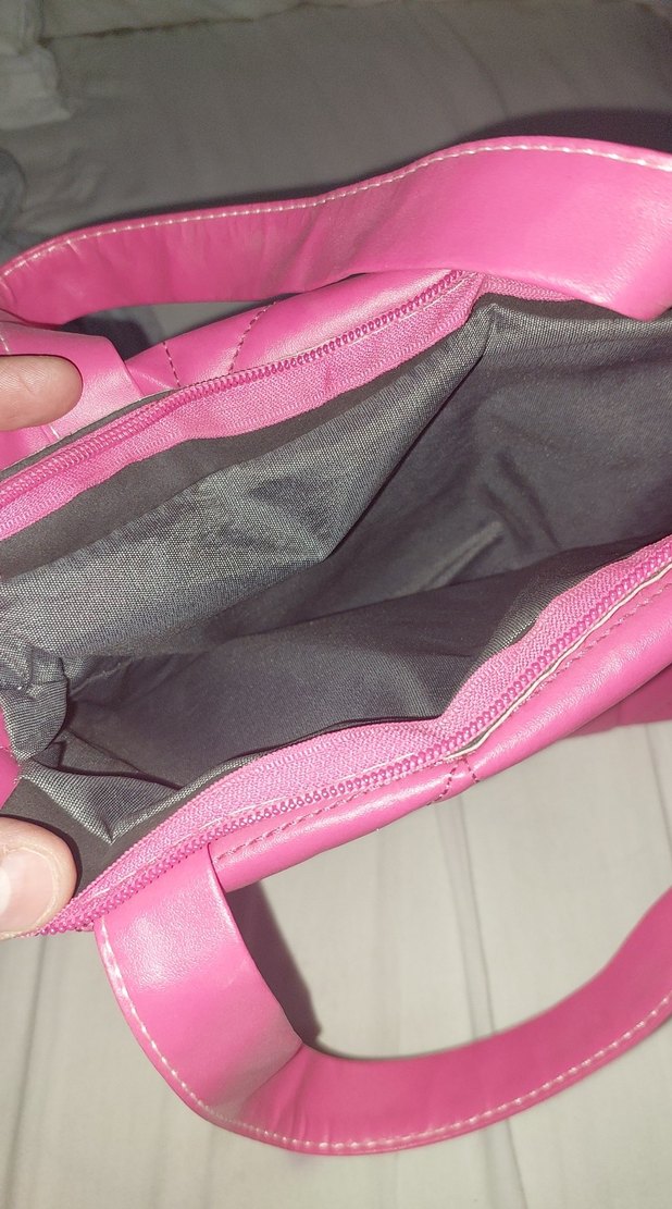 Pembe Kadın Fermuarlı Günlük Çanta - Görsel 3