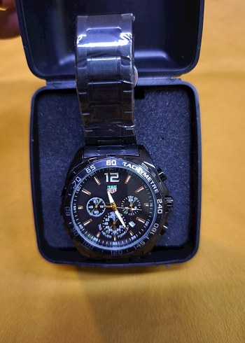 Siyah Erkek Biker Stil İş Saat - Görsel 2