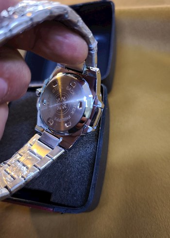 Patek Philippe Klasik Erkek Kol Saati Mavi Kadran - Görsel 7