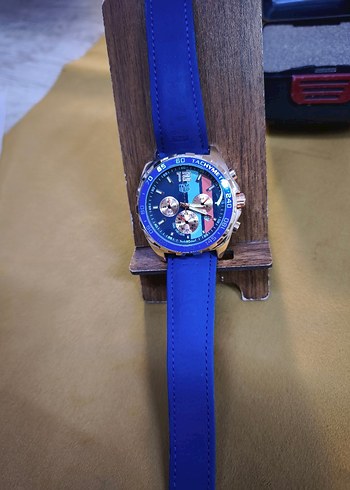 Mavi Biker Tarzı Erkek Saat - Görsel 5