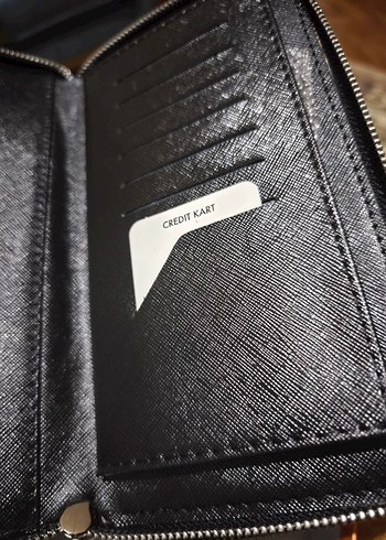 Philipp Plein Siyah Deri Cüzdan - Görsel 5