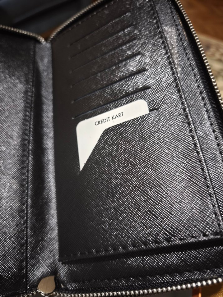 Philipp Plein Siyah Deri Cüzdan - Görsel 5