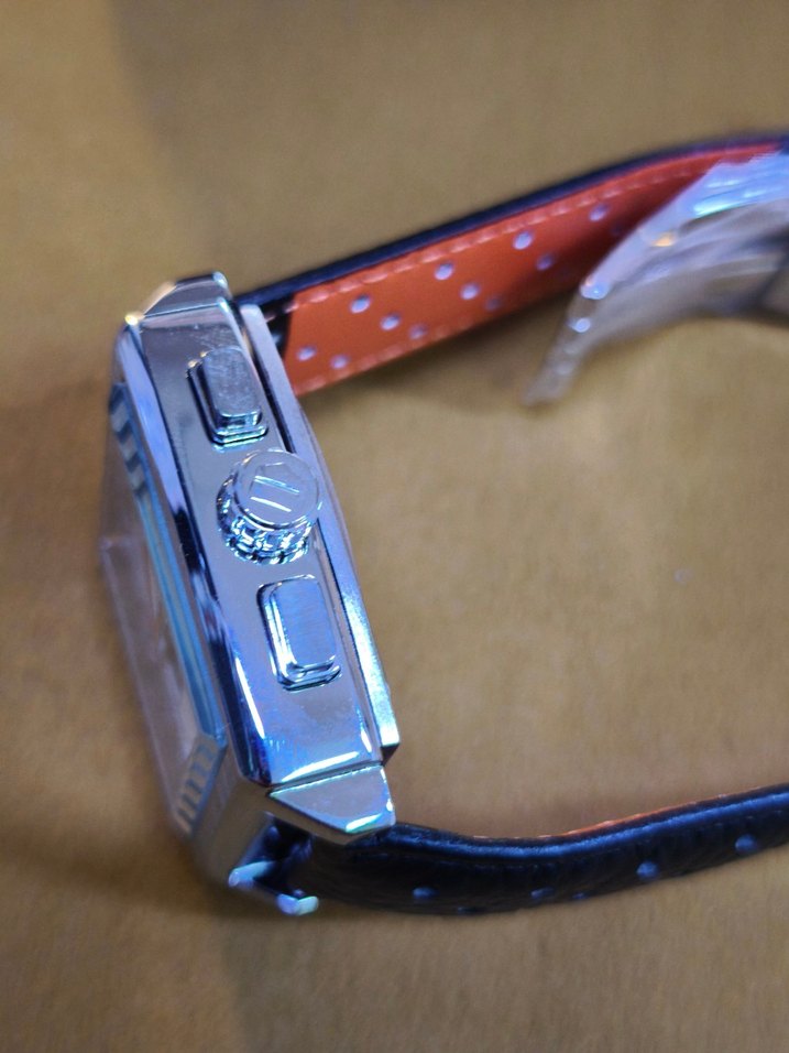 Vintage Çok Renkli Monaco Heuer Erkek Saati - Görsel 4