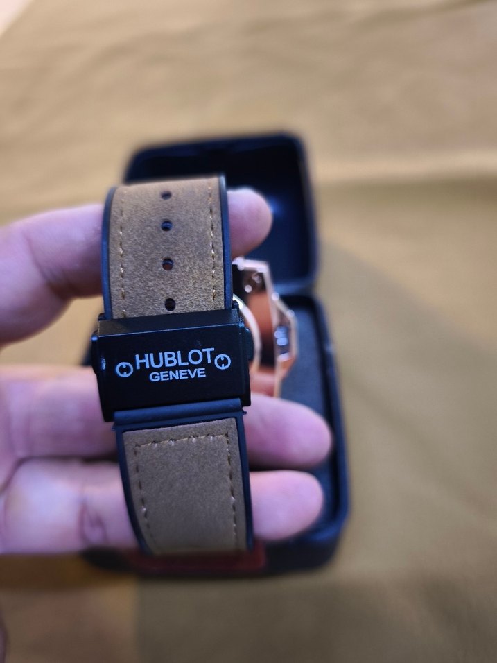 Altın Renkli Biker Tarzı Erkek Kol Saati - Görsel 4