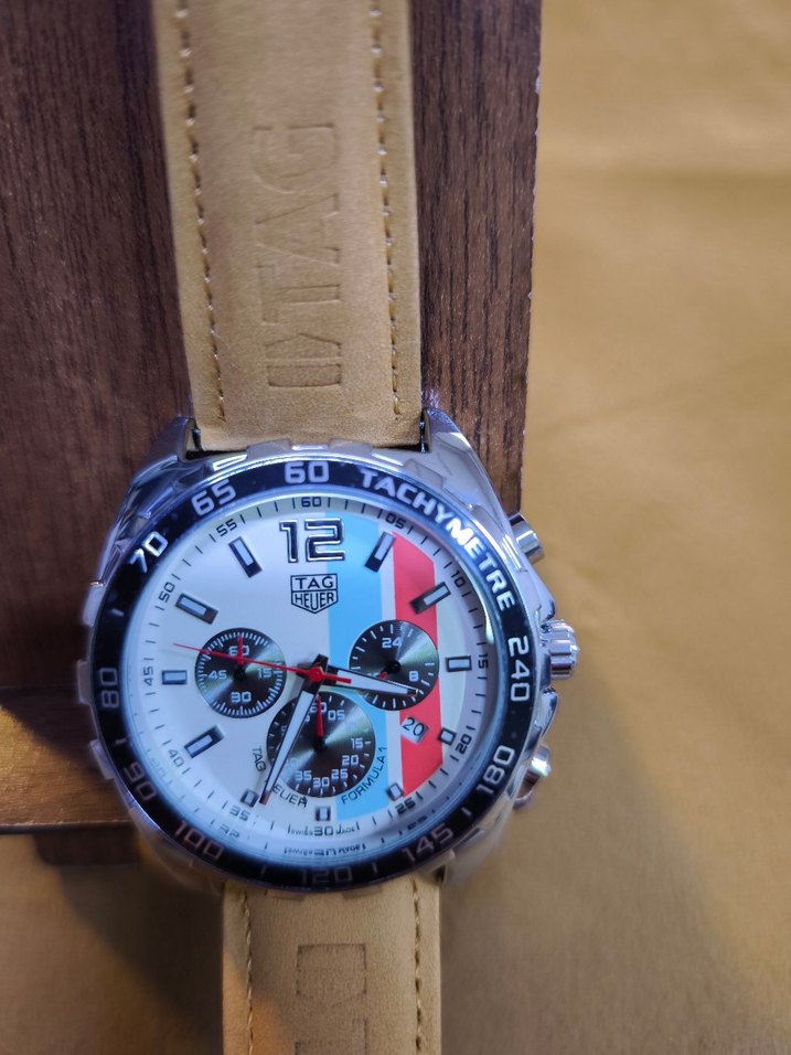 Beyaz Renkli Erkek Klasik Biker Saat - Görsel 2