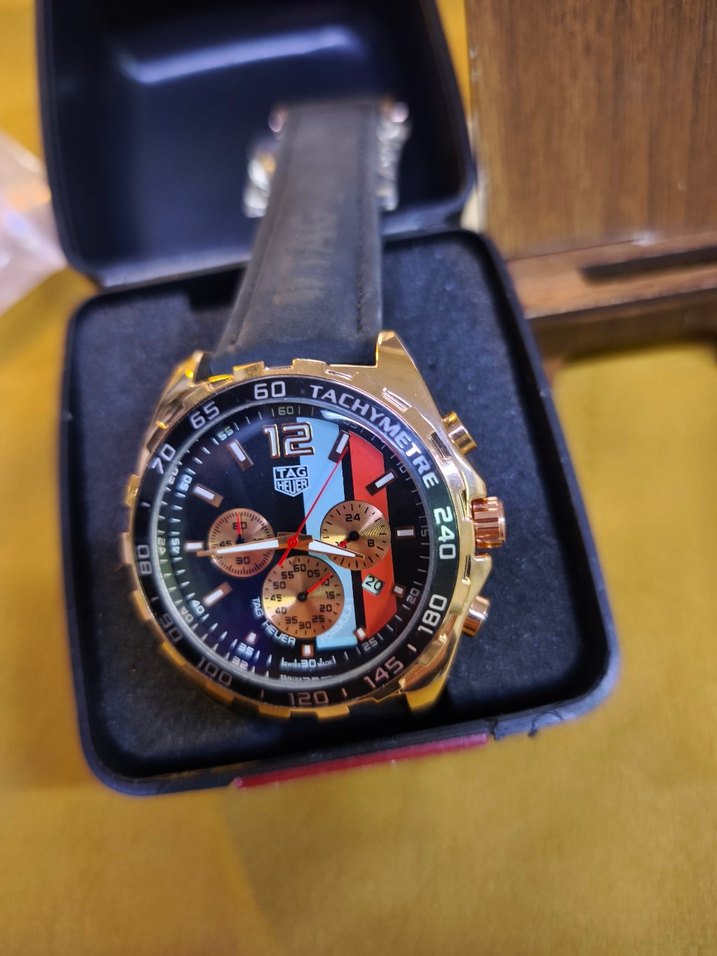 Renkli TAG Heuer Erkek Kol Saati - Görsel 2