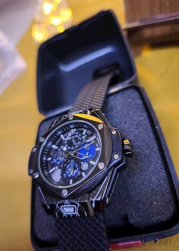 Siyah Biker Tarzı Erkek Kol Saati - Görsel 4