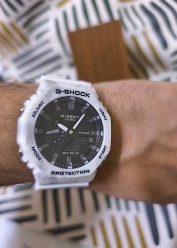 Beyaz G-Shock Erkek Saat - Görsel 2