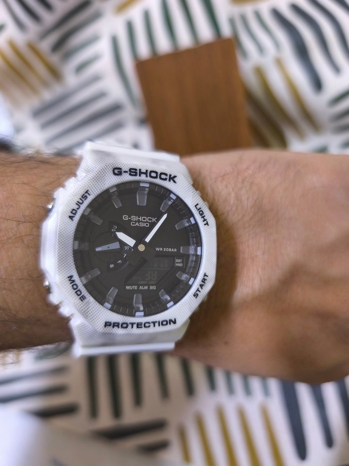 Beyaz G-Shock Erkek Saat - Görsel 2