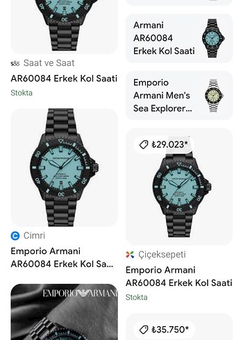 Emporio Armani Erkek Otomatik Saat Orjinal Gatantili