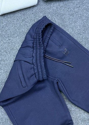 Erkek Rahat Kesim Gri ve Beyaz Eşofman Altı - Görsel 2