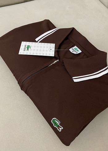 Beyaz Fermuarlı Erkek Polo Tişört - Görsel 3