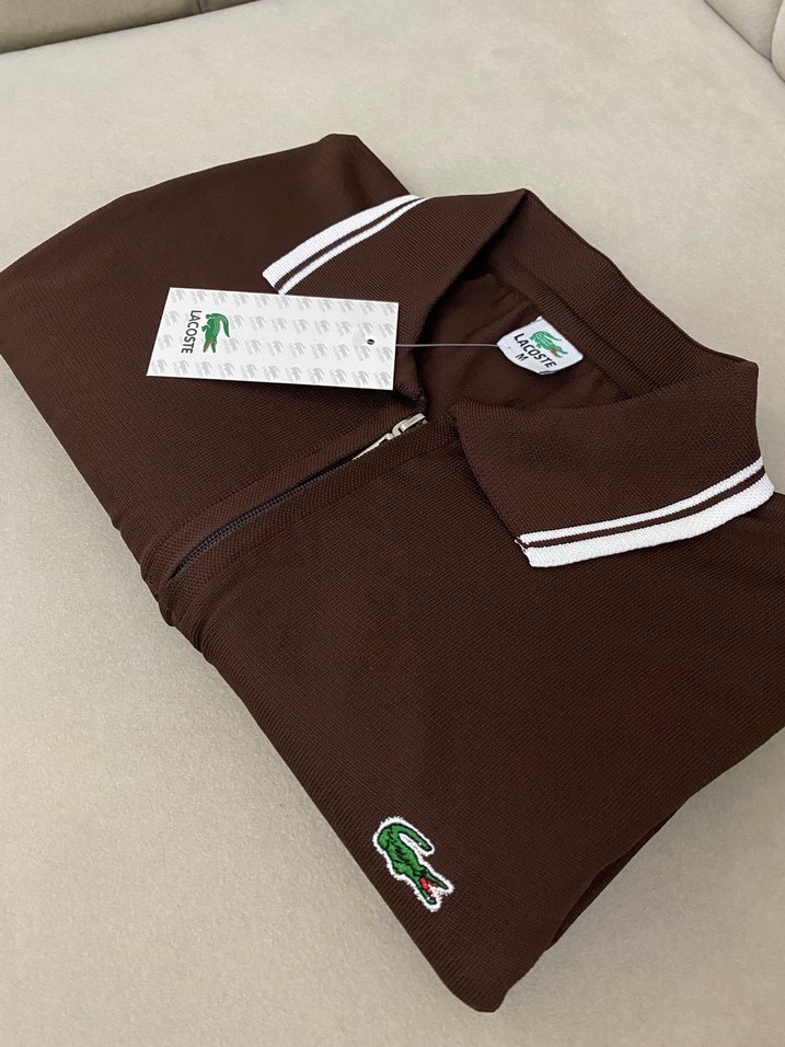 Beyaz Fermuarlı Erkek Polo Tişört - Görsel 3