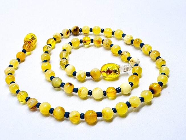 Sertifikalı 0 Orjinal Kehribar Bebek Kolyesi - Görsel 4