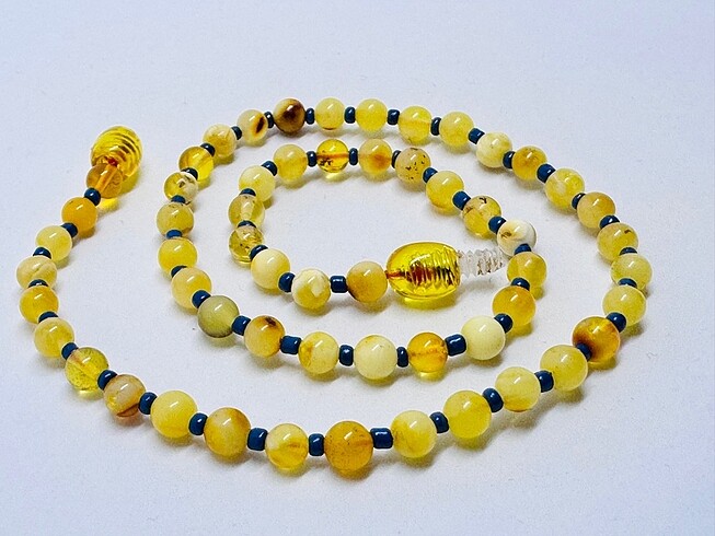 Sertifikalı 0 Orjinal Kehribar Bebek Kolyesi - Görsel 5