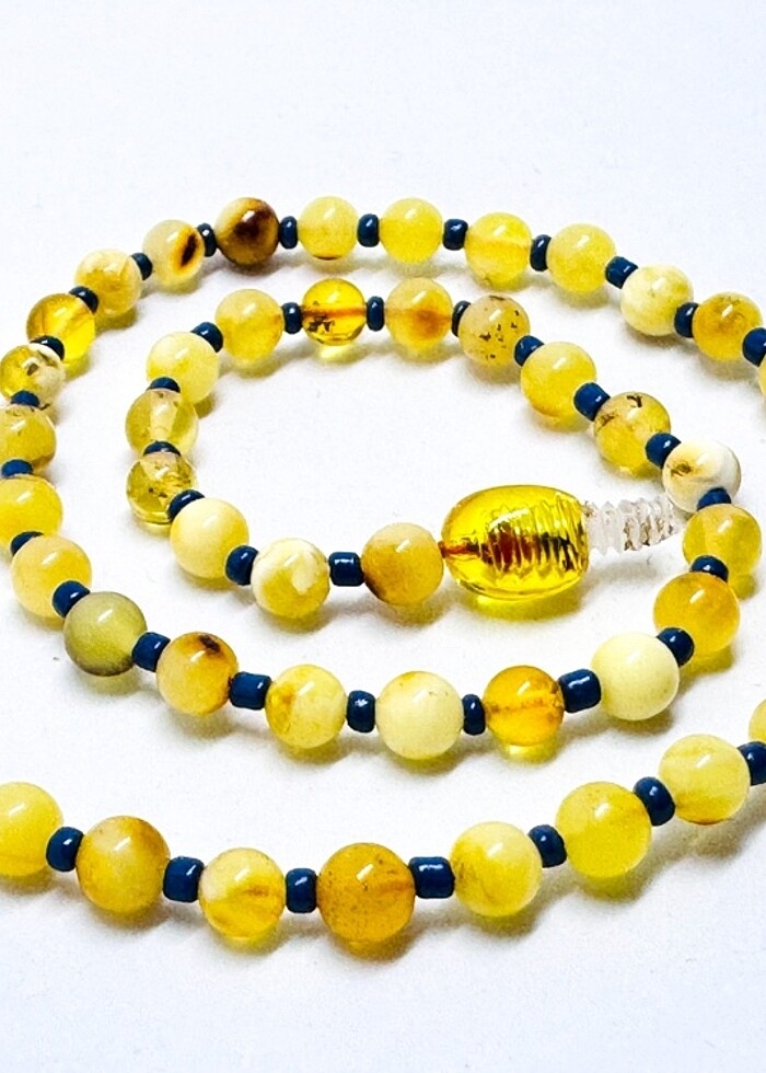 Sertifikalı 0 Orjinal Kehribar Bebek Kolyesi - Görsel 4