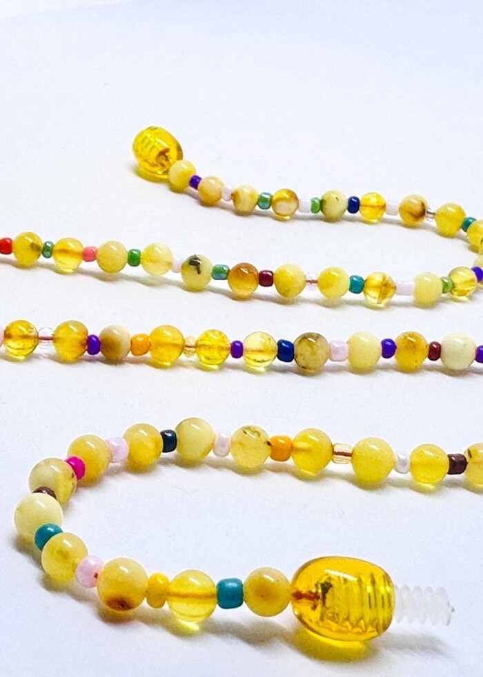 orjinal Kehribar Bebek kolyesi - Görsel 2