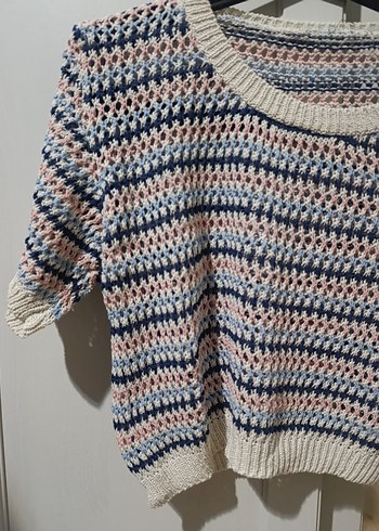 Kore Örgü Kısa Kazak - Görsel 2