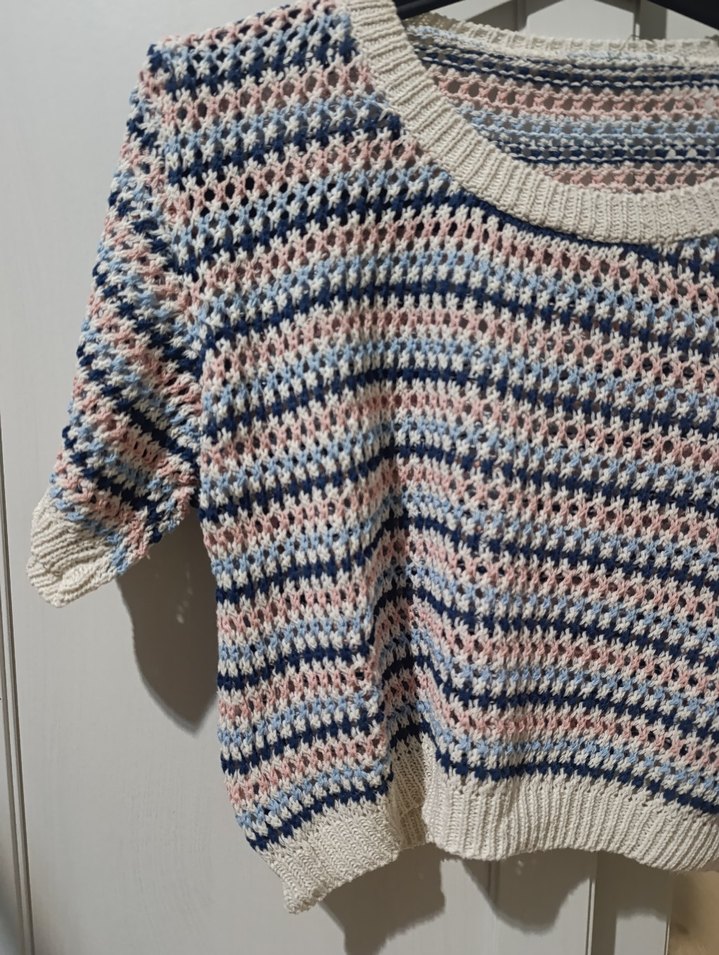 Kore Örgü Kısa Kazak - Görsel 2