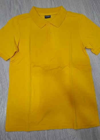 Erkek Çocuk Sarı Kısa Kollu Polo Tişört