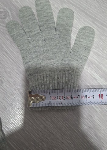 Çocuk Gri Eldiven - Görsel 3