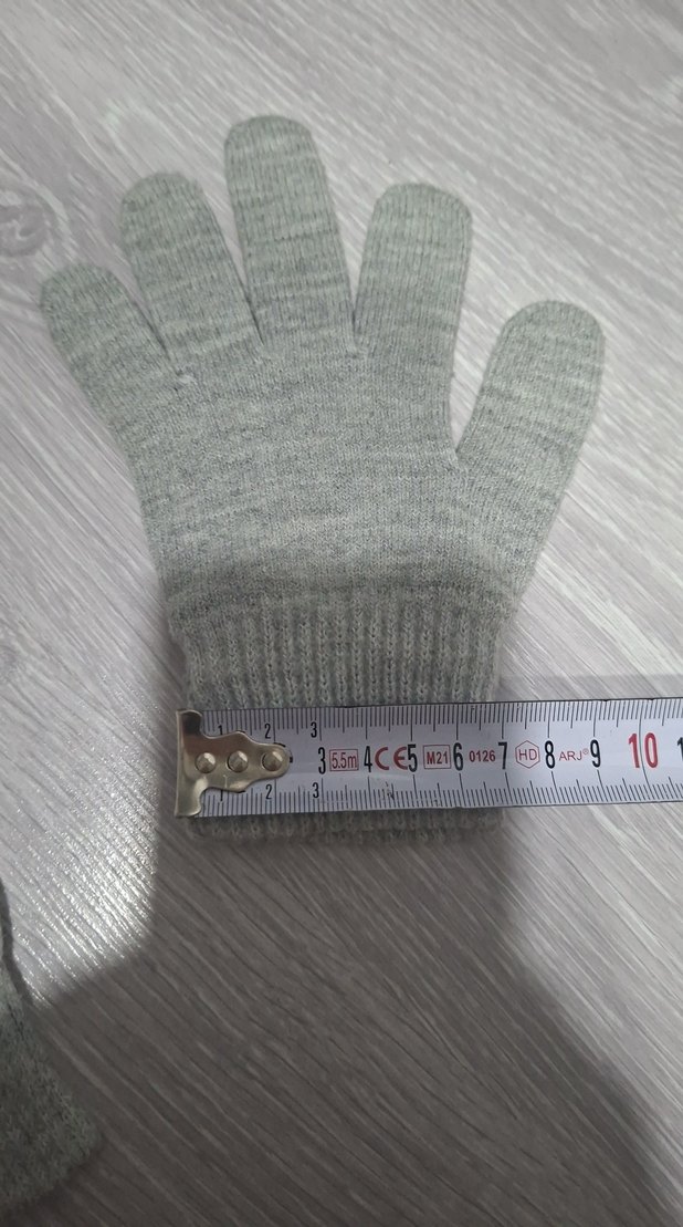 Çocuk Gri Eldiven - Görsel 3