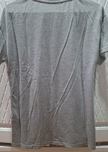 Kız Çocuk Gri Payetli Kısa Kollu Tişört - Görsel 2