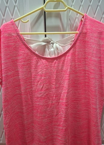 Pembe Kısa Kollu  Tişört - Görsel 2