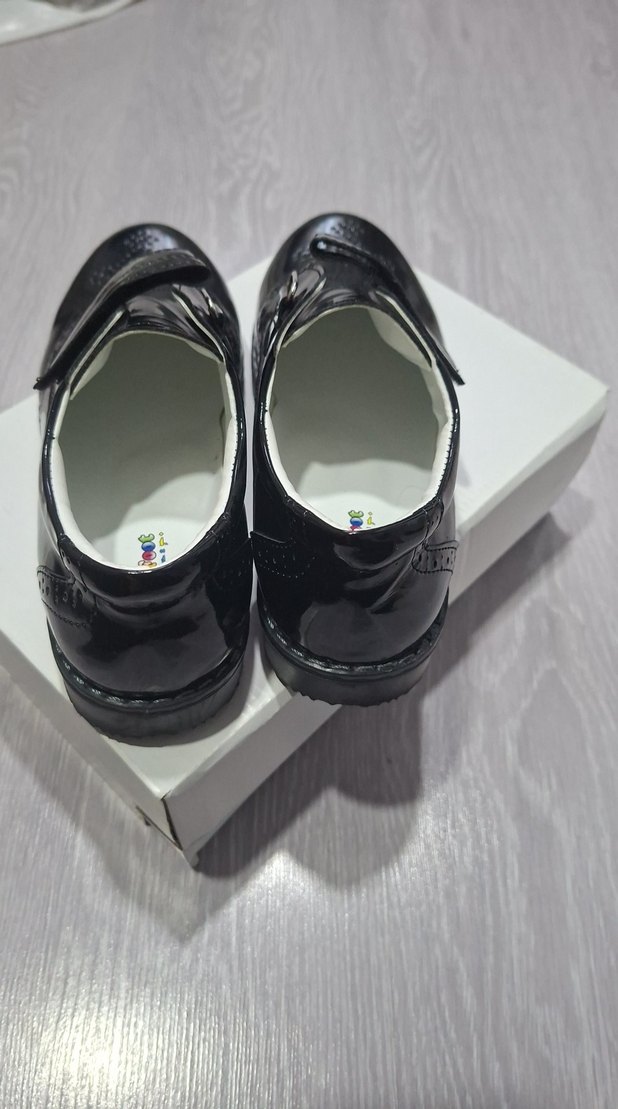 Tokalı Siyah Erkek Çocuk Klasik Ayakkabı - Görsel 3
