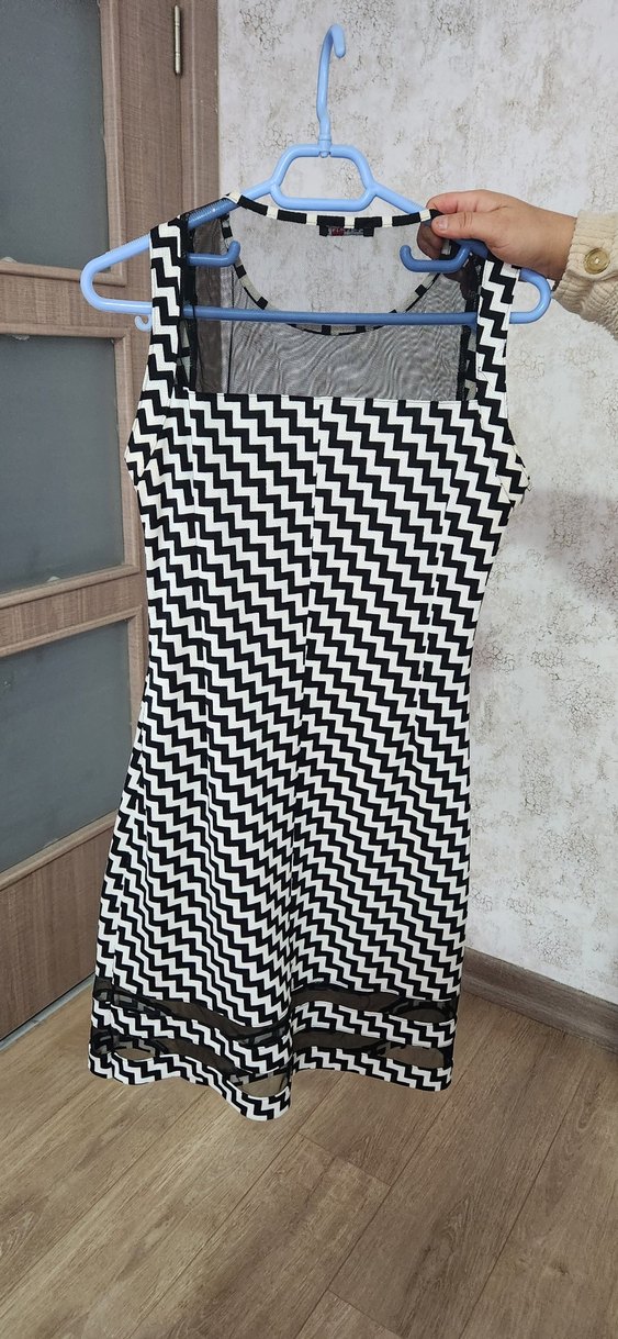 Zebra Desenli  Kadın Kalem Elbise - Görsel 2