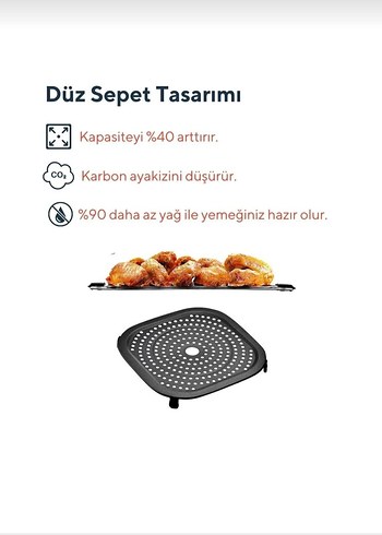 XL 5.5 Litre Turuncu Havalı Fritöz - Görsel 3