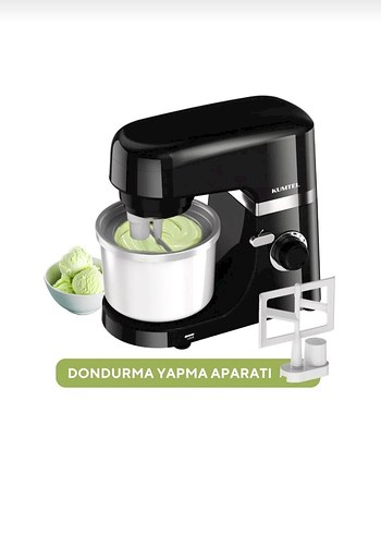 Siyah Mutfak Robotu hamur yogurma makinesi - Görsel 3