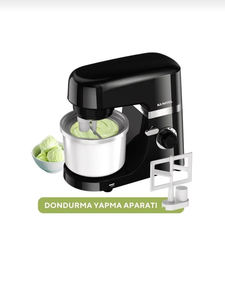 Siyah Mutfak Robotu hamur yogurma makinesi - Görsel 3