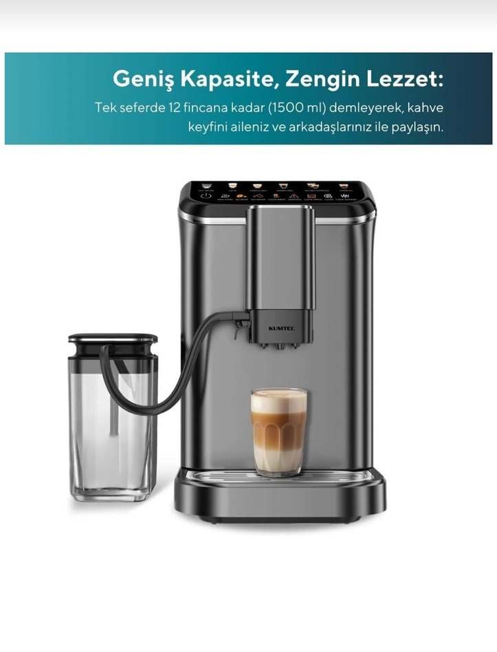 Gri Otomatik Kahve Makinesi - Görsel 2