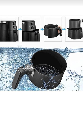 XL 5.5 Litre Siyah Fritöz - Görsel 3