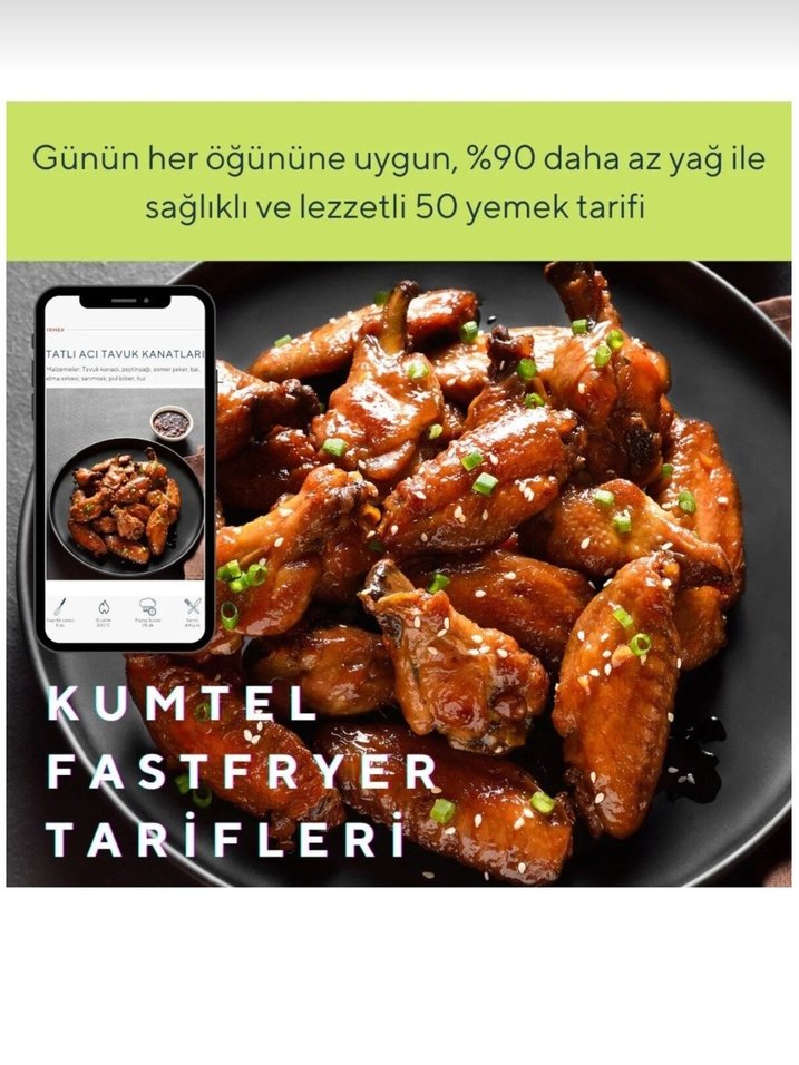 XL 5.5 Litre Siyah Fritöz - Görsel 2