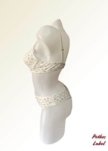 Beyaz Bohem Mini Sütyen - Görsel 2