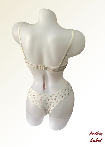 Beyaz Bohem Mini Sütyen - Görsel 3