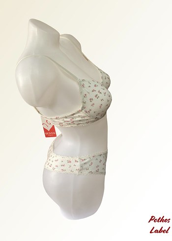 Beyaz Bohem Mini Sütyen - Görsel 4