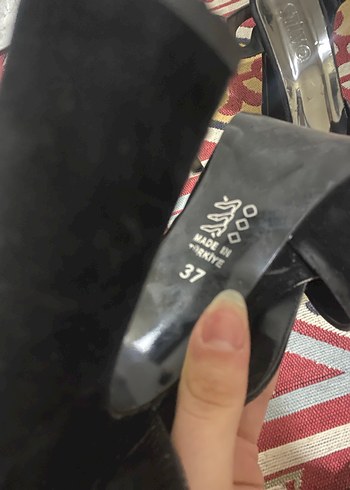 Siyah Platform Topuklu Kadın Ayakkabı - Görsel 4