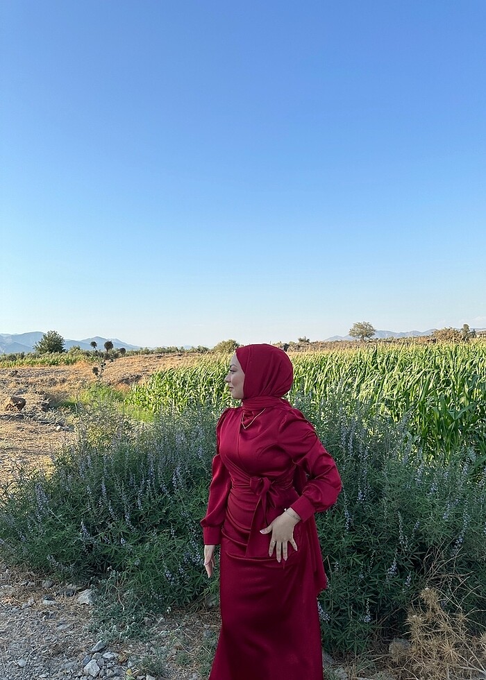 Tesettür Abiye / Özel Gün Kıyafeti - Görsel 2