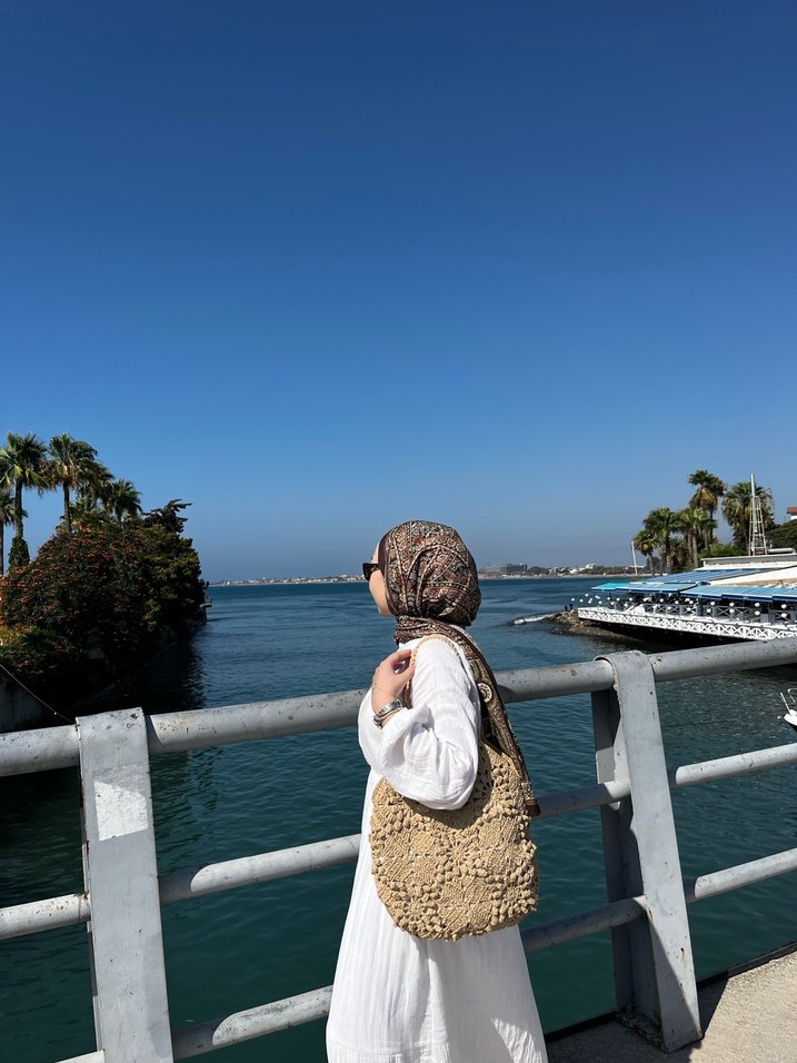 Bej Örgü Bohem Kadın Çanta - Görsel 3