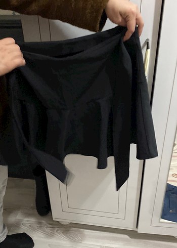 Siyah Midi Hamile Etek - Görsel 2