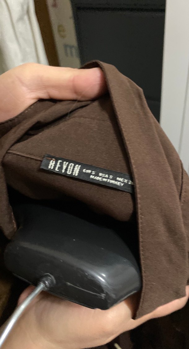 Kahverengi Kemerli Uzun Kadın Tulum - Görsel 3