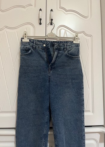 26 Beden mavi Renk Kadın Mavi Denim Normal Kesim Kot Pantolon