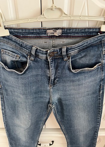 46 Beden mavi Renk Erkek Mavi Denim Midi Boy Kot Pantolon
