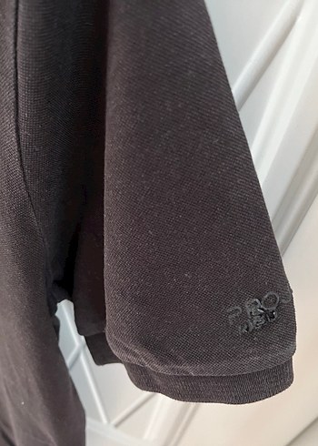 m Beden Erkek Siyah Polo Yaka Kısa Kollu Tişört